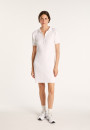 Robe col polo en coton - Jacee 6410 noir - 01 Noir