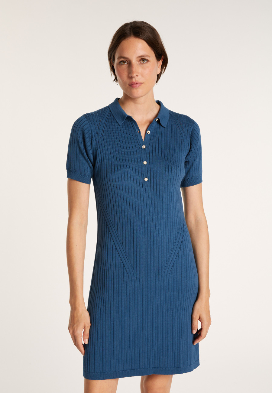 Vestido gola polo de algodão - Jacee