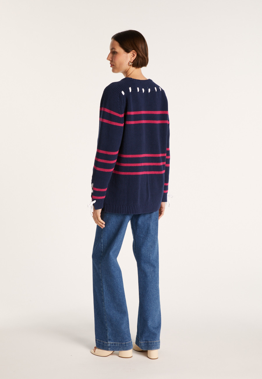 Cotton jumper with cord - JERÔME