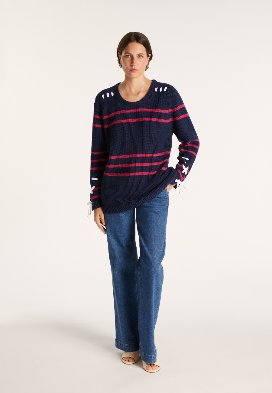 Cotton jumper with cord - JERÔME