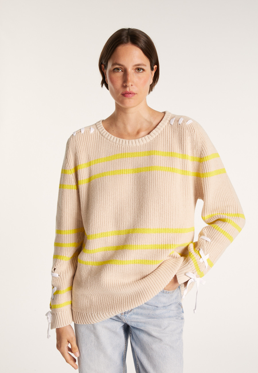 Cotton jumper with cord - JERÔME