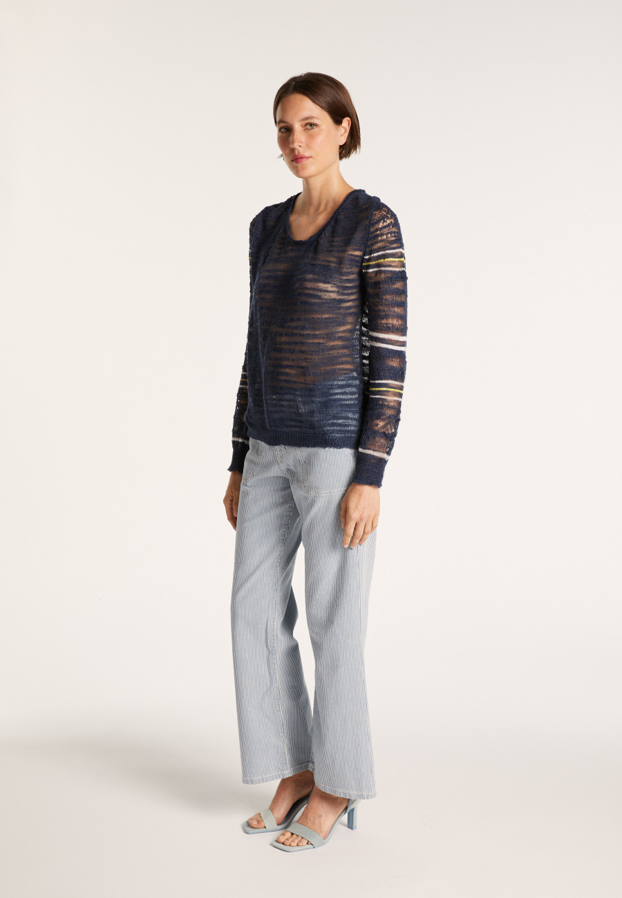 Striped crochet jumper - JANIS