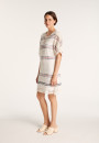 Robe manches courtes - Jasmine 6564 blanc marine fushia - 02 blanc