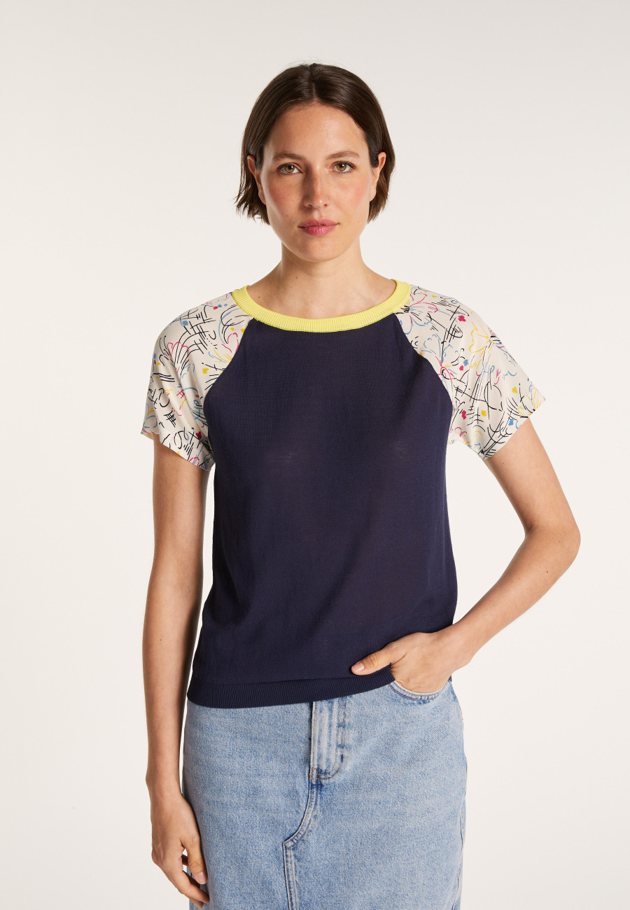 Maison Montagut x Maison Martin Morel silk and cotton T-shirt - JIMMY