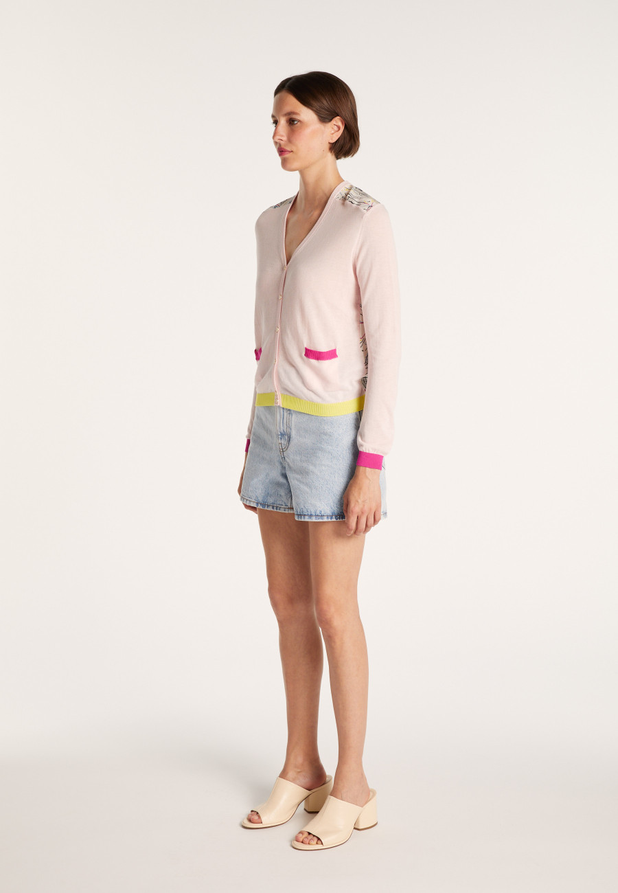 Maison Montagut x Maison Martin Morel silk and cotton cardigan - JEU