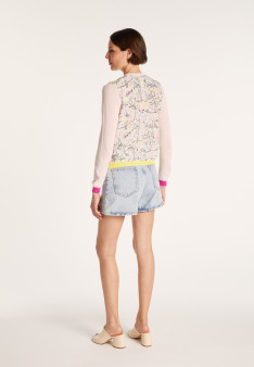 T-shirt bi-matières soie et coton - Jimmy