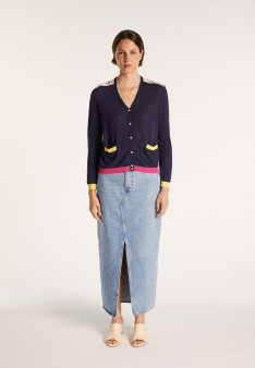 T-shirt bi-matières soie et coton - Jimmy