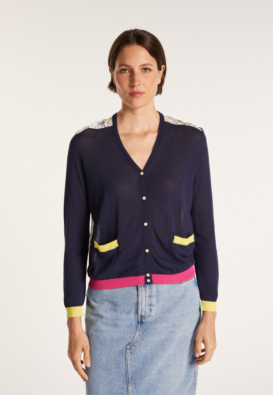 Maison Montagut x Maison Martin Morel silk and cotton cardigan - JEU