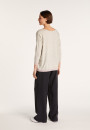 Pull col large en cachemire et lin - Jacotte