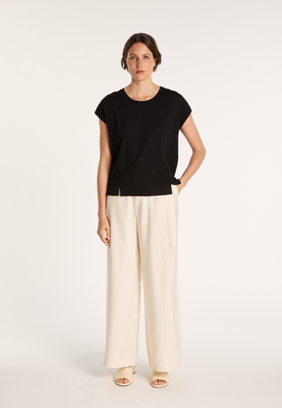 T-shirt en coton et cachemire - Hato