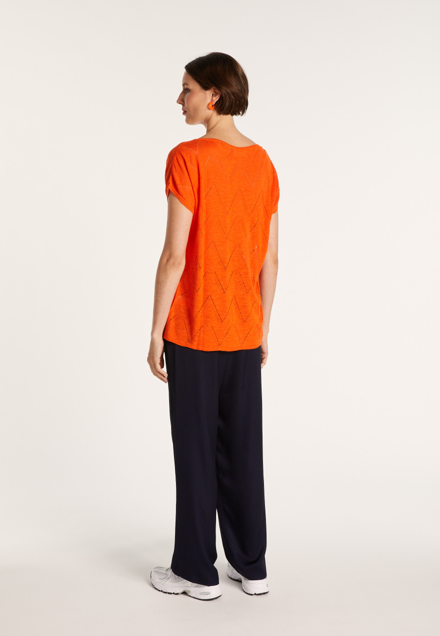 Long T-shirt en lin flammé - Colinna