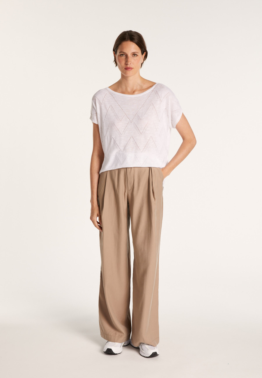 Long T-shirt en lin flammé - Colinna