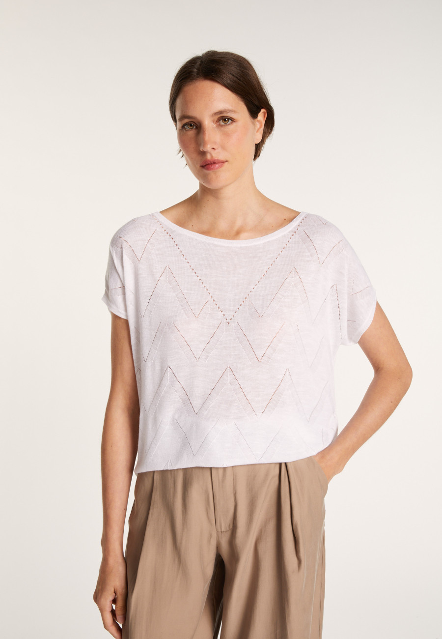 Long T-shirt en lin flammé - Colinna