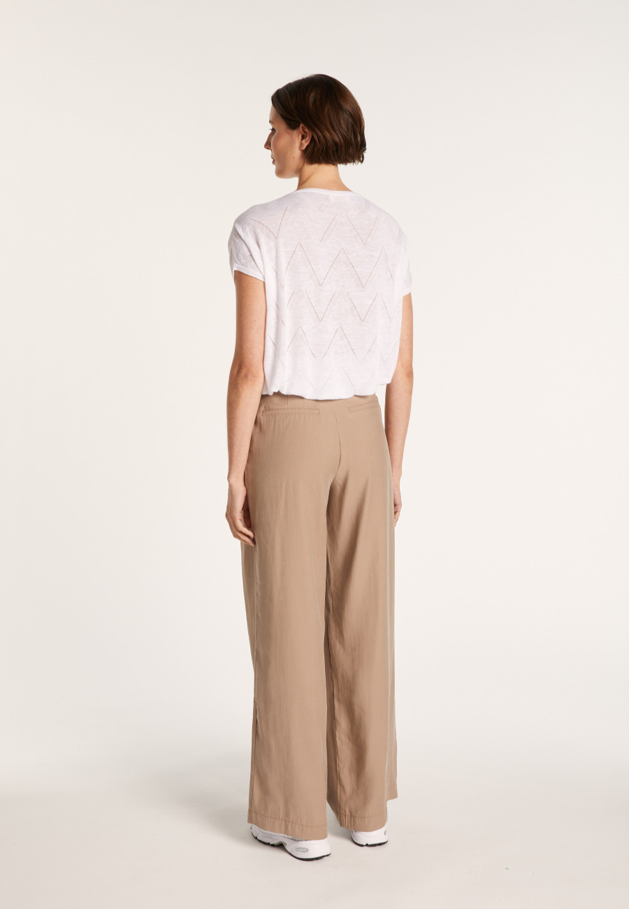 Long T-shirt en lin flammé - Colinna