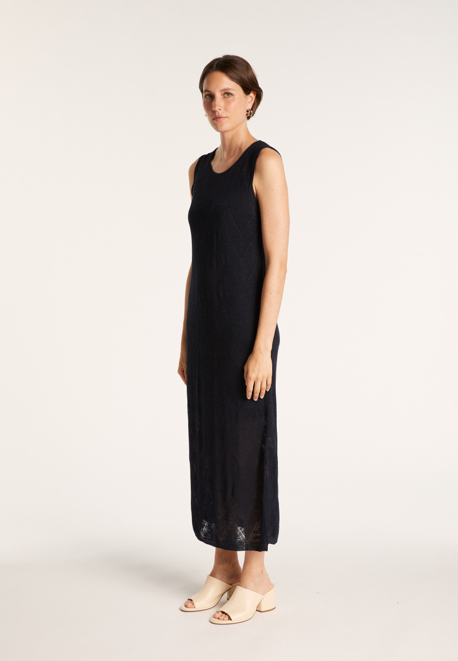Long flamed linen dress - Come