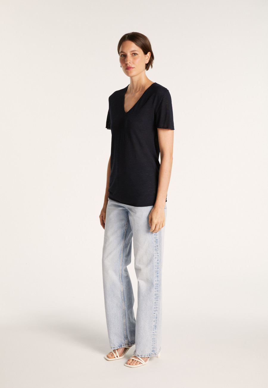 Flamed linen T-shirt - Balkan