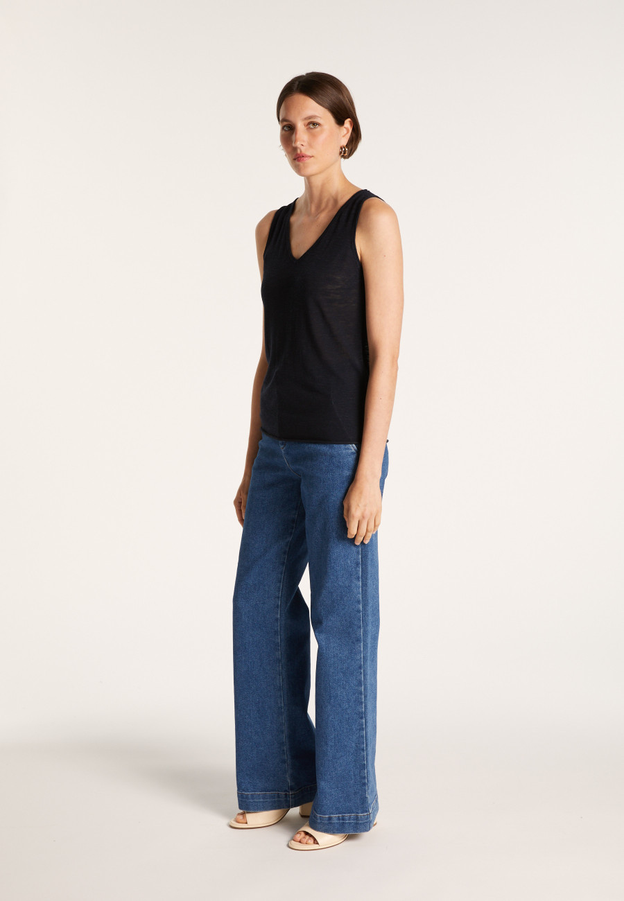 Débardeur en lin flammé - Boréal