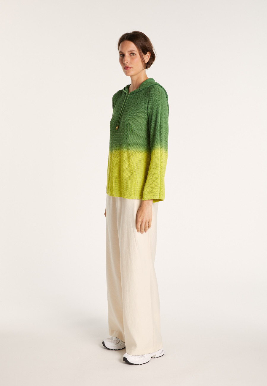 Pull dégradé à capuche - Colombe