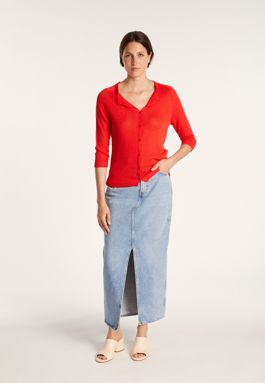 Women's crepe viscose cardigan - Boubou