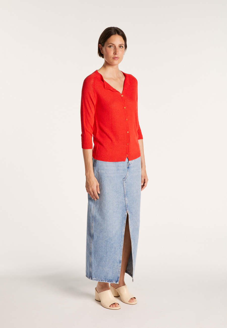 Women's crepe viscose cardigan - Boubou