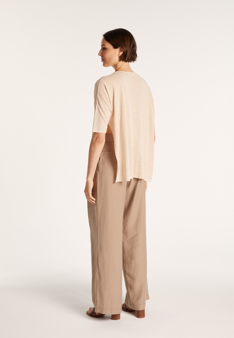 T-shirt oversize en lin flammé - Batalya