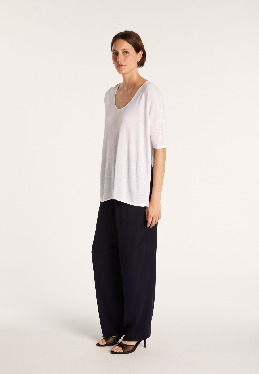 T-shirt oversize en lin flammé - Batalya