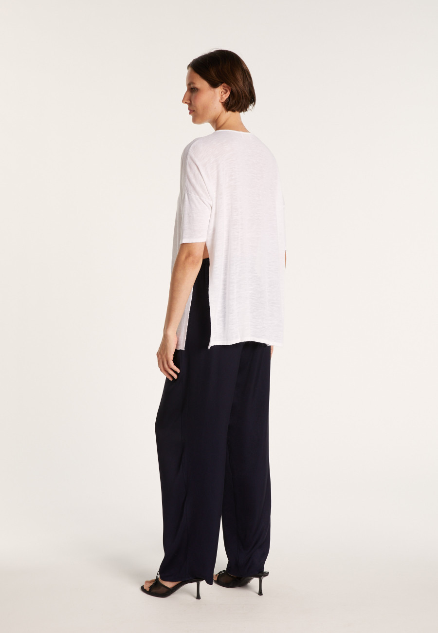 T-shirt oversize en lin flammé - Batalya