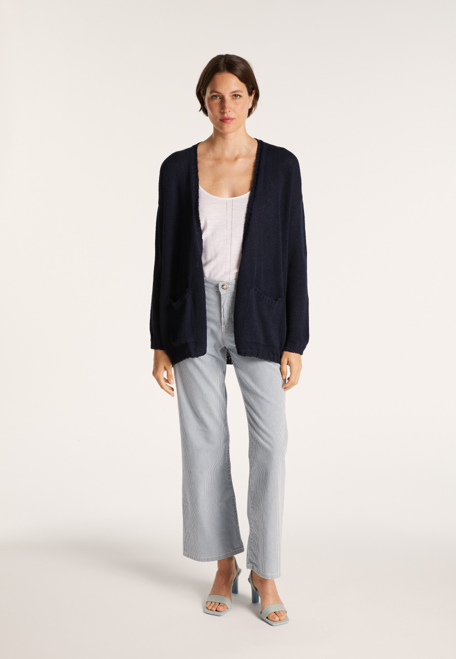 Cardigan à poches en grosse maille - Baryton
