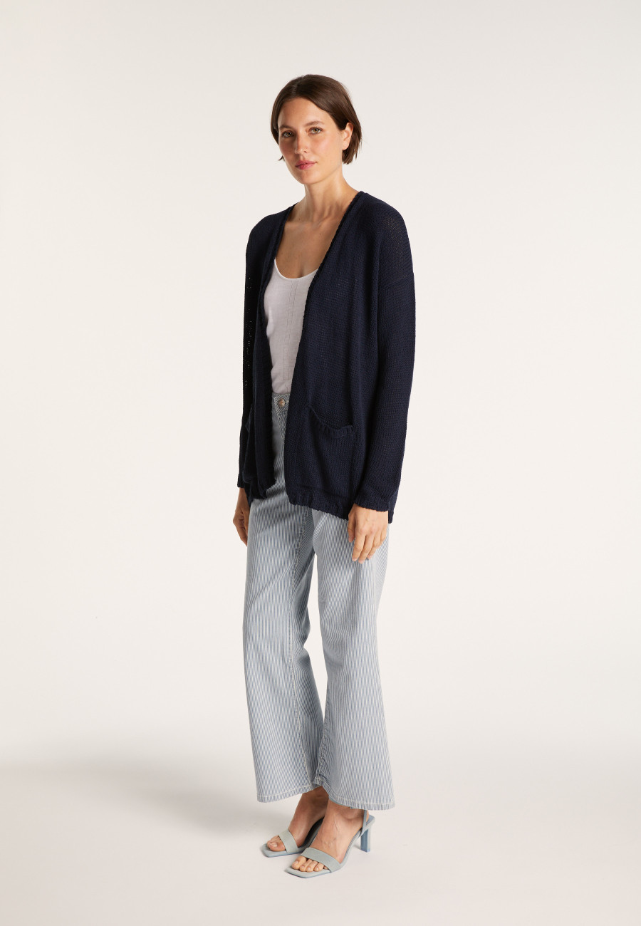 Chunky knit cardigan with pockets - Baryton