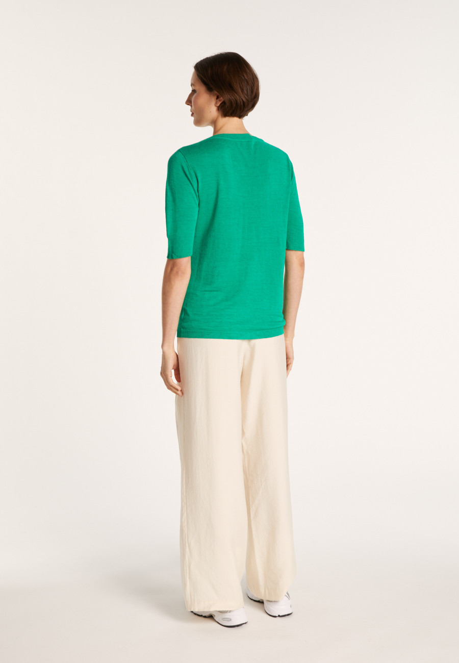 Round-neck slub linen T-shirt - Bonni