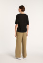 Slub linen elbow-sleeved T-shirt - Bonbon