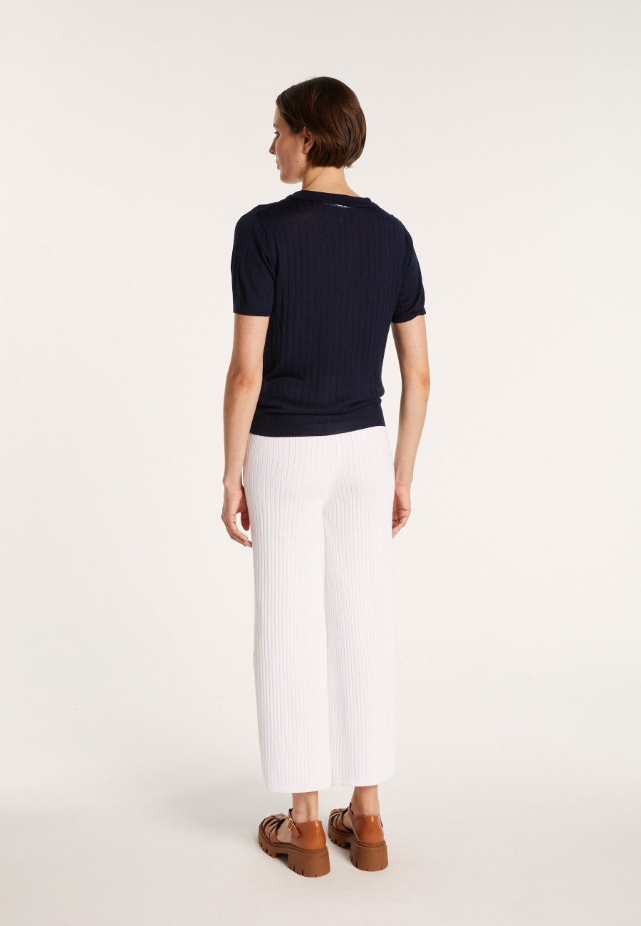 Pull col polo soie naturelle - Alya