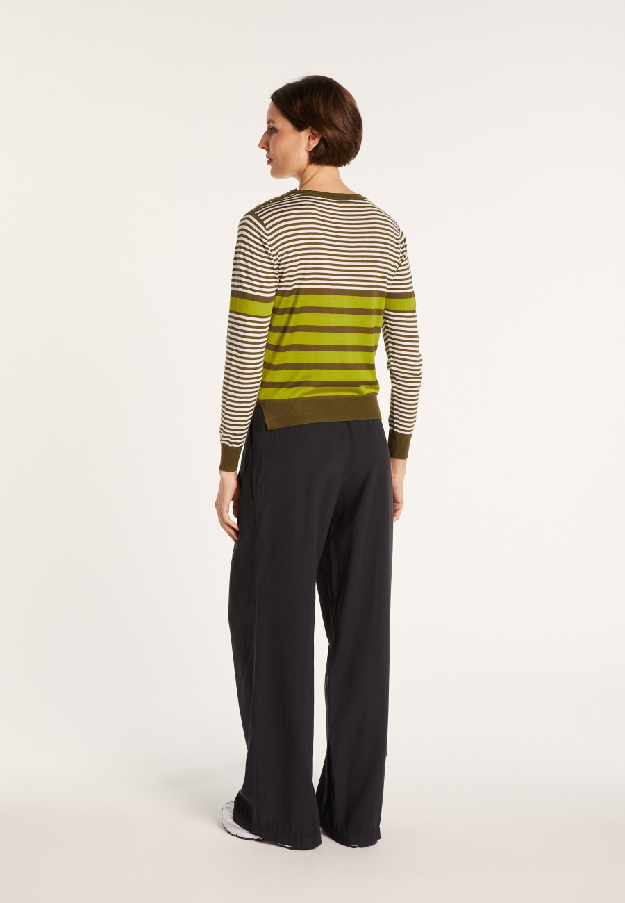 Pull col rond soie naturelle - Amélia