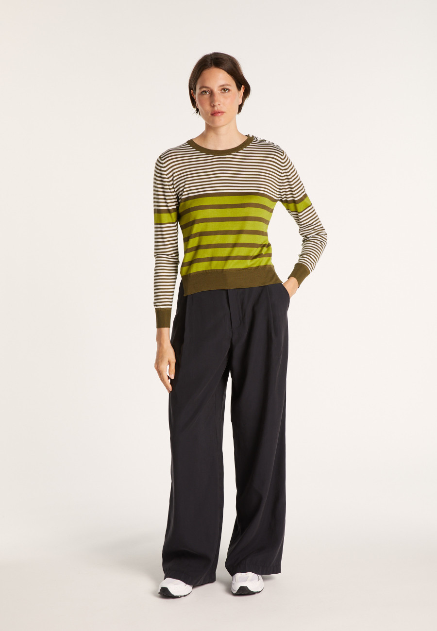 Pull col rond soie naturelle - Amélia