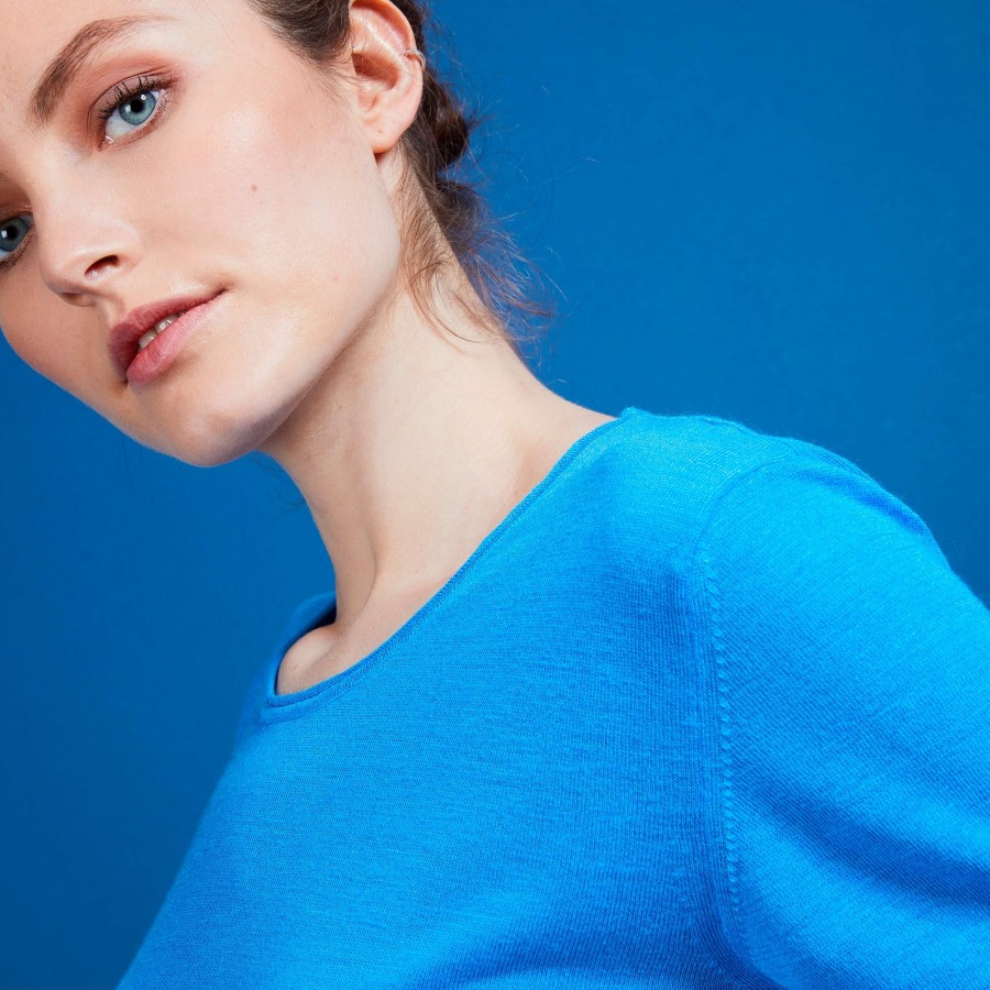 T-shirt col rond en lin flammé - Bang