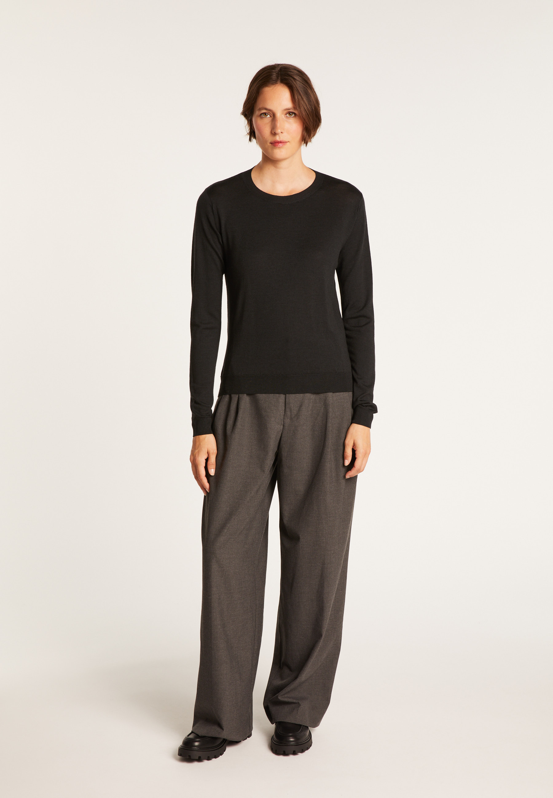 Open-back jumper made of wool and silk - Embrun 