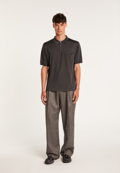 Polo manches courtes en Fil Lumière Vadim 2307 mimosa - 08 Jaune