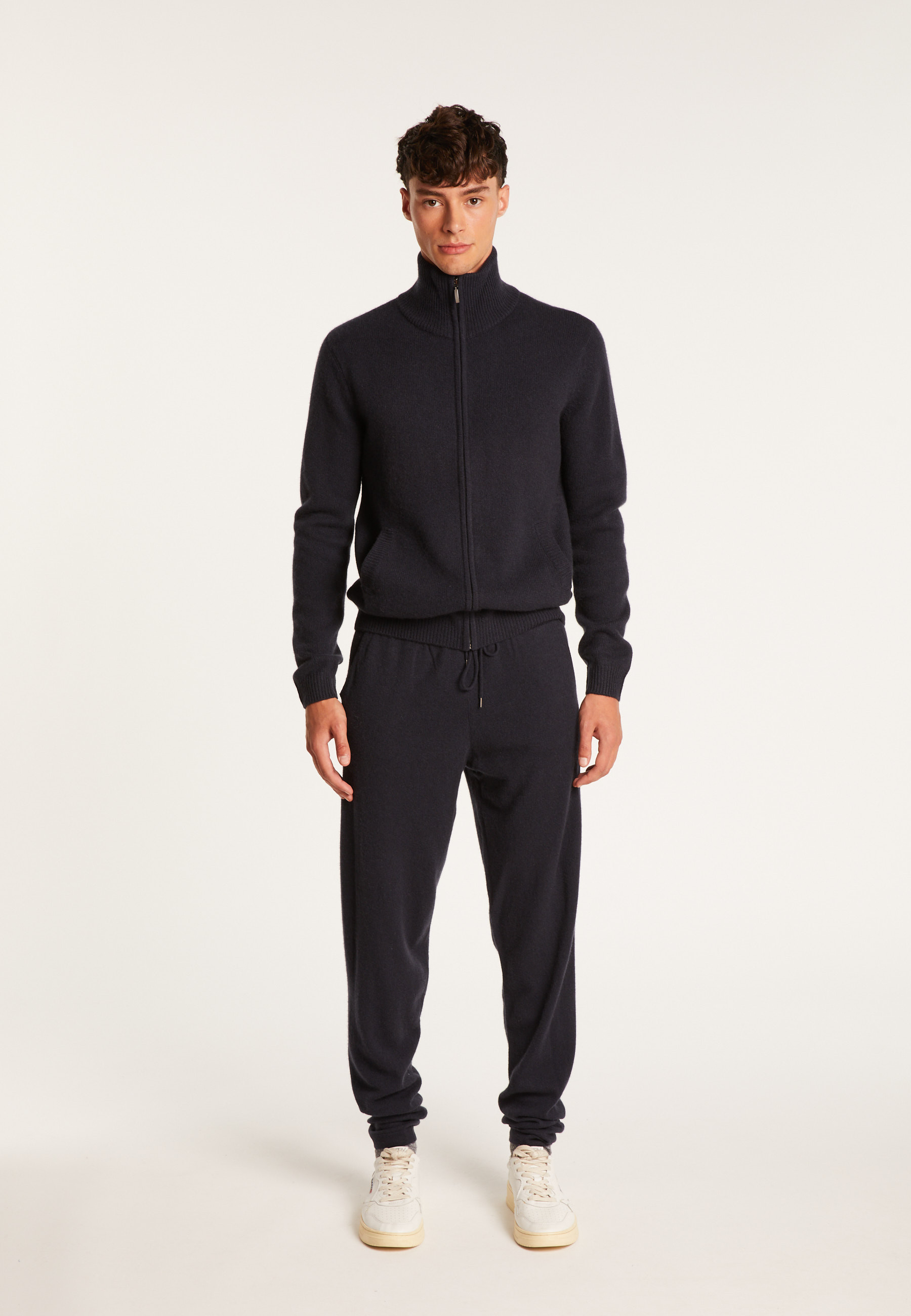 Pantalon en cachemire - Harvey 6340 Marine - 05 bleu marine