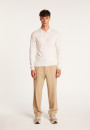 Polo en laine et soie - Bartev 7001 dune - 13 Beige moyen