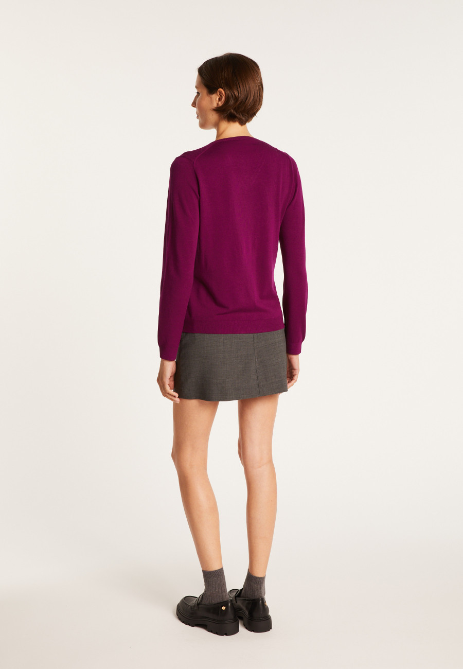 Suéter de lã com decote em V - Aristote