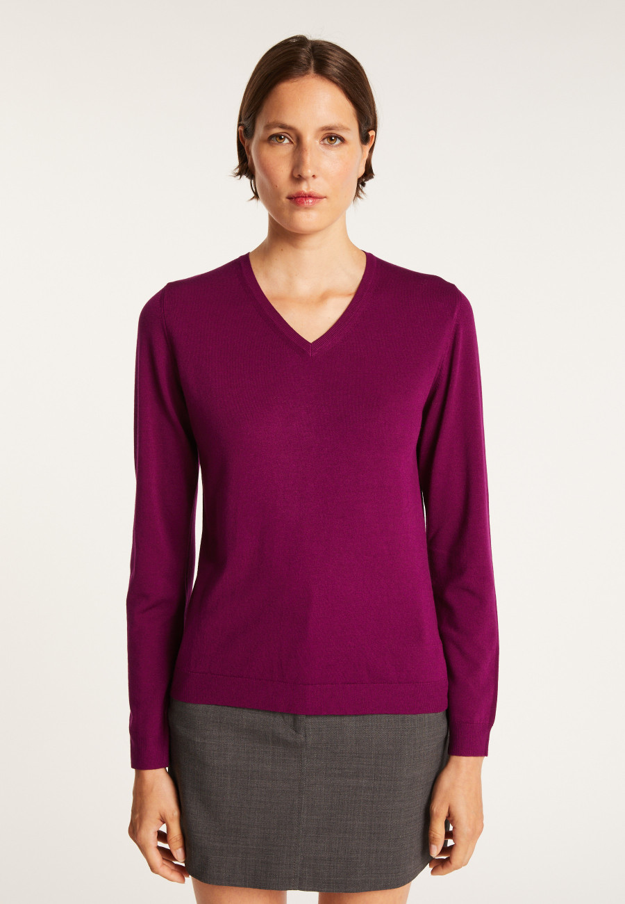 Suéter de lã com decote em V - Aristote