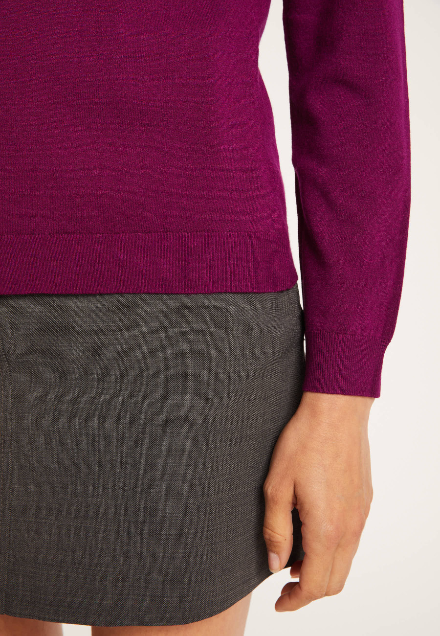 Suéter de lã com decote em V - Aristote