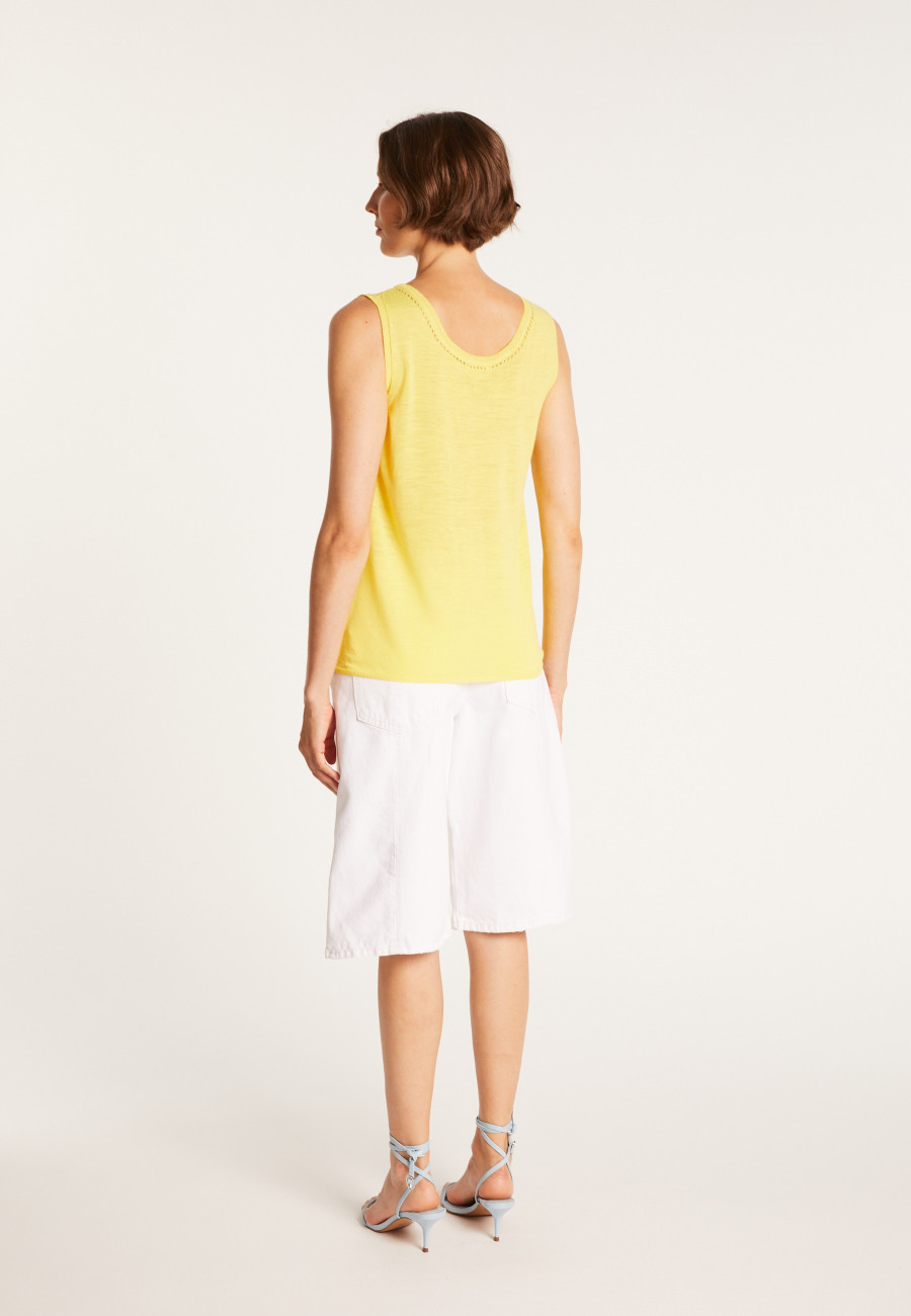 Plain round-neck vest - MARLEY