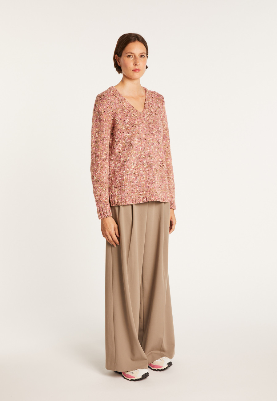 Marled V-neck jumper - Promesse