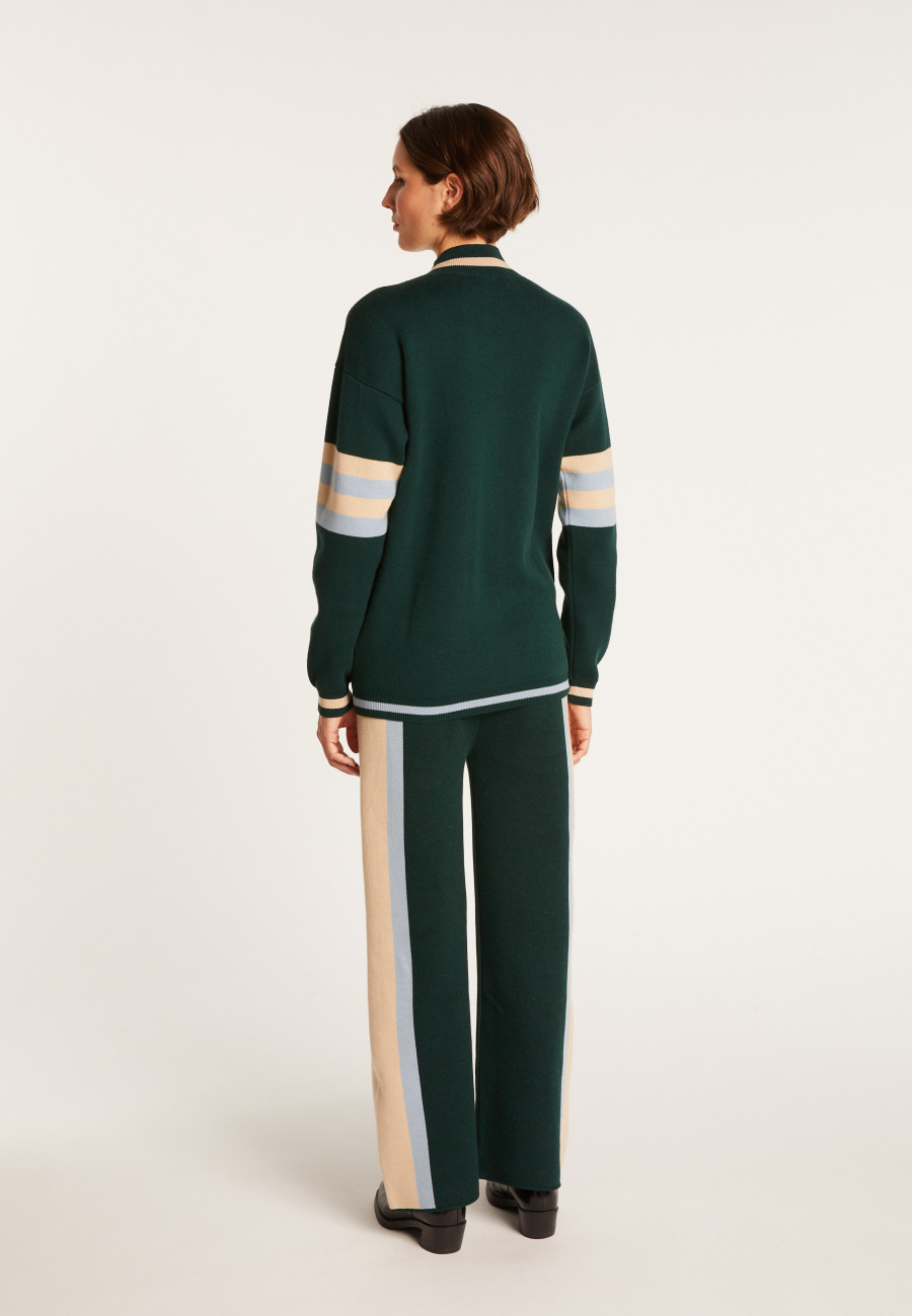 Baseball jacket in cotton cashmere - Perline