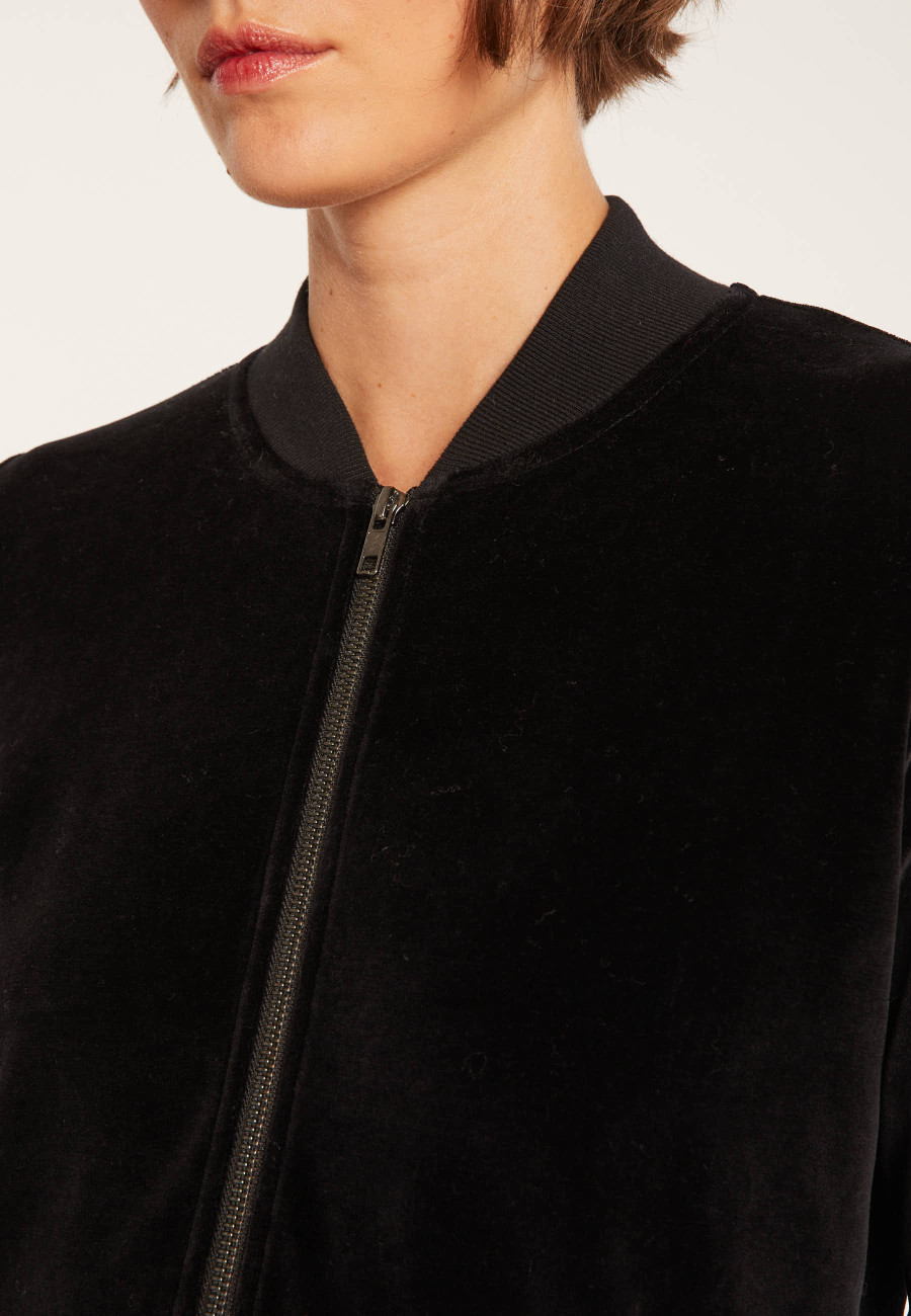 Jaqueta bomber de veludo com pavão - Pierce