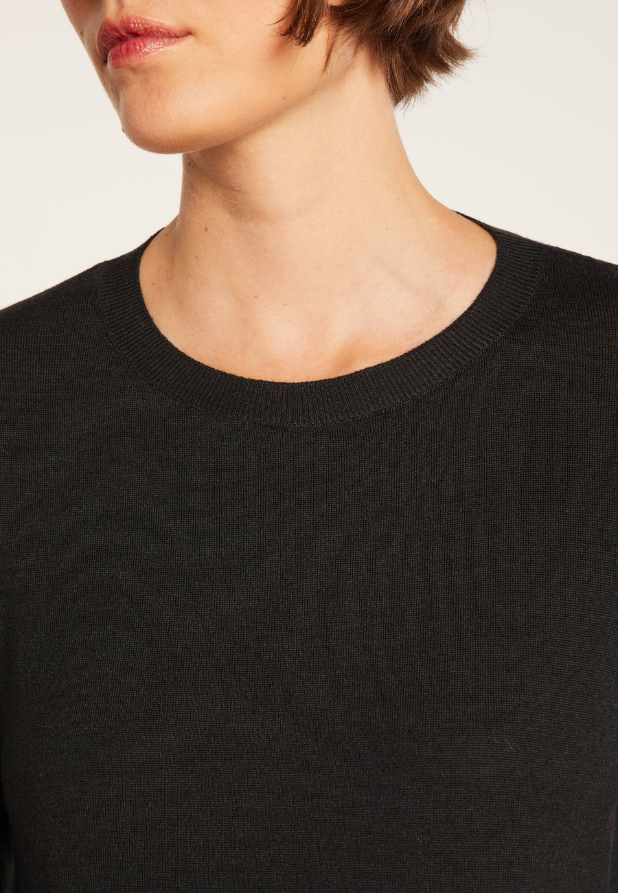 Pull en laine et soie ouverture dos - Embrun