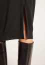 Dress made of wool and silk with back slit -  Epopée