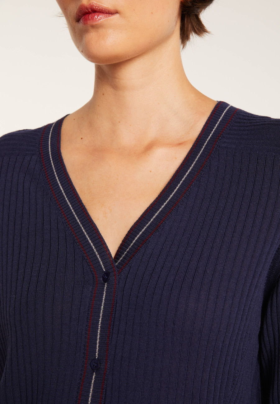 Colete de lã canelada - Emblem