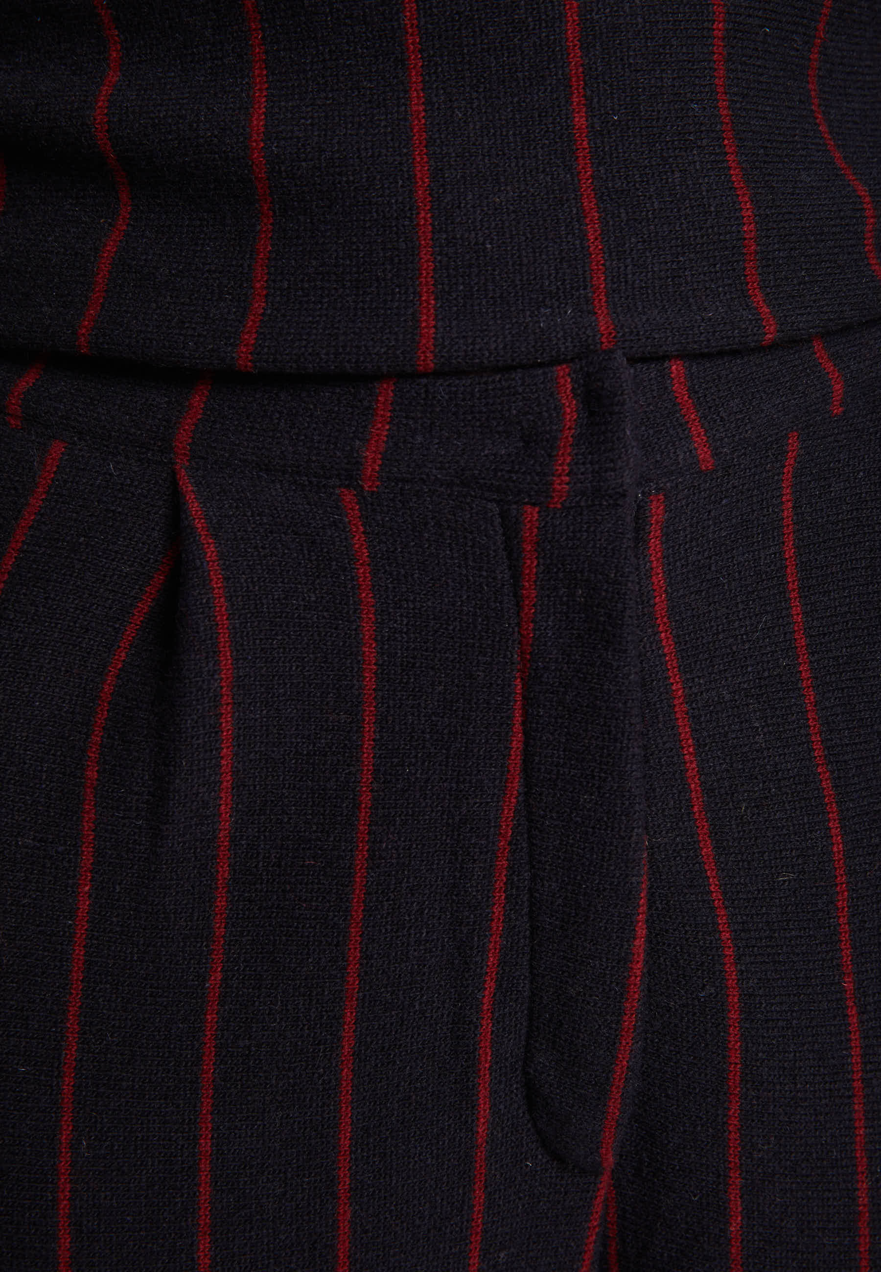 Pantalon rayures tennis en laine et coton - Etienne